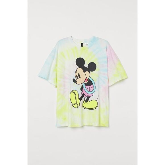H&M Disney Mickey Mouse Tie Dye Top - Picture 1 of 3